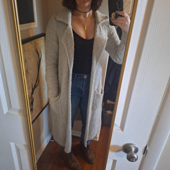 Anthropology Moth Open Front Cape Knit Sweater Cardigan Size Medium - Picture 5 of 8